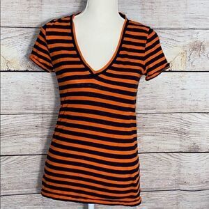 - JCrew Vintage Cotton Stripe T-shirt